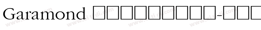 Garamond 经典法式衬线体字重字体转换